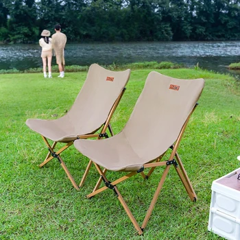 HOOKI Oficiali nauja Tanlook lauko sulankstoma kėdė Nešiojama laisvalaikio stovyklavimo kėdė Lengvas tvirtas mėnulio drugelis