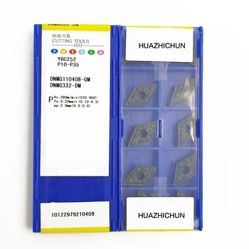 HUAZHICHUN DNMG110408-GM YBC252 karbido įdėklai frezavimo staklės įrankis