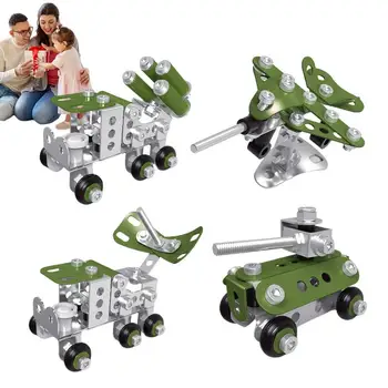 Inžinerinės statybinės kaladėlės Vaikų blokai Statybinės kaladėlės Inžinerinis galvosūkis Automobilių inžinerija Konstravimo transporto priemonės Žaidimo rinkinys Žaislai, skirti