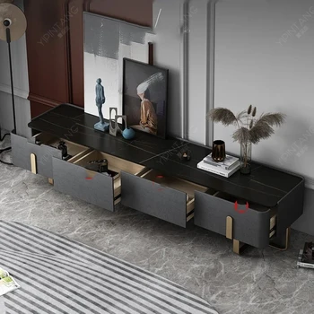 Itališka minimalistinė TV spintelė Modernus minimalistinis mažas apartmenų kavos staliukas Prabangus muebles Para El Hogar svetainės baldai