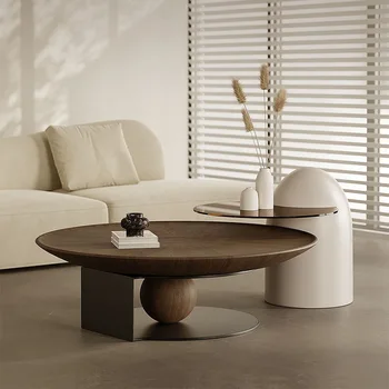 itališkas medžio masyvas, aukščiausios klasės lengvos prabangos pojūtis, minimalistinė svetainė, kavos staliukas, buitinio šoninio staliuko derinys, režimas