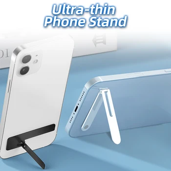 Itin plonas metalinis telefono laikiklis Stovas Universalus mini sulankstomo stalo planšetinio kompiuterio stovo laikiklis, skirtas iPhone 11 12 L formos lizdo laikiklis