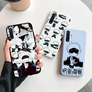 Jujutsu Kaisen Itadori Yuji Gojo Satoru Anime Funny Shockproof for Samsung Galaxy Note 10+ Pro Silicone Phone Cases Fundas Cover