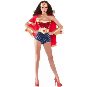 Karnavalo vakarėlis Helovinas Seksualus stebuklas Nuostabus Super kario kostiumas Moterys Suaugusiųjų herojus Super mergina Cosplay puošni suknelė