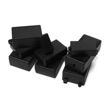 Karštas išpardavimas 9 dydžiai ABS plastikinė elektroninė projekto dėžutė Aukštos kokybės juodas prietaisų dėklų korpusas Dėžės vandeniui atsparus dangtelis