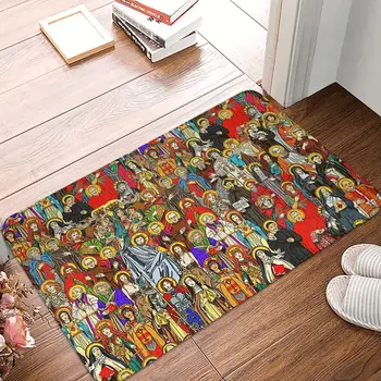 Katalikų šventieji Neslidus kilimas Durų kilimėlis Miegamasis Vonios kilimėlis Pasveikinimo dekoravimo kilimėlis