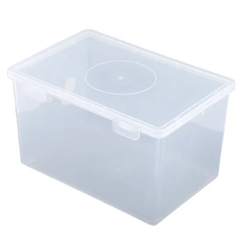 Kaukės laikymo dėžutė Plastikinis skaidrus laikymo konteineris Laikyti tvarkingą organizatorių