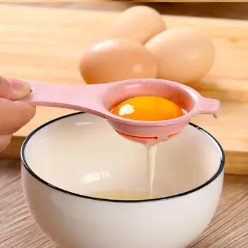 Kiaušinio trynio baltas separatorius atskiria sietą Virtuvės įrankių kepimo priedas Mini kiaušinio trynio baltas separatorius su silikoniniu laikikliu Cocina