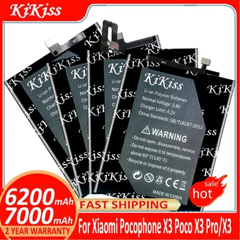 KiKiss BN57 BN61 baterija Xiaomi Pocophone X3 Poco x3 Pro Batterij + Track NO