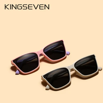 KINGSEVEN Cat Design Boys akiniai nuo saulės Mergaitės Vaikų akiniai Vaikams Akiniai nuo saulės Vaikams Akiniai nuo saulės Berniukams Gafas De Sol UV400 6832