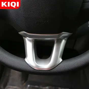 KIQI automobilio stilius ABS Chrome vairo dekoravimo apdailos lipdukų dėklas Peugeot 2008 2014 - 2019 automobilių aksesuarai