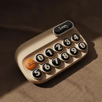 Laikinas stovėjimo numerio ženklas Stop ženklo prietaisų skydelis Maža mechaninė klaviatūros forma Paslėptas judantis automatinis telefono numeris