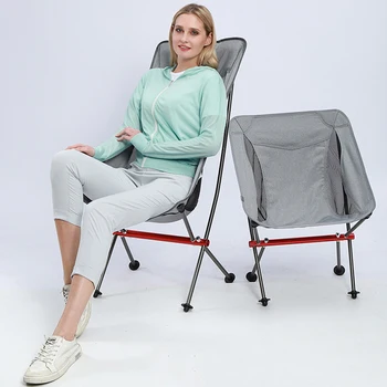 Lauke nešiojama itin lengva aliuminio lydinio sulankstoma kėdė Kempingo paplūdimio kepsninė Mėnulio kėdė Savarankiško vairavimo laisvalaikio žvejybos kėdė
