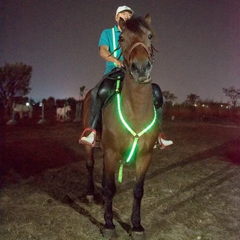 Lengvai LED arklių pakinktai, pagaminti iš nailono, kad būtų patogu dėvėti, patogu dėvėti, saugu ir patikima