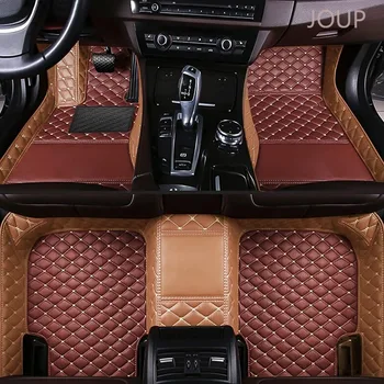 LHD skirtas Peugeot 508 2018 2017 2016 2015 2014 2013 2012 2011 Automobilių grindų kilimėliai Salono dalys Neperšlampami nešvarios odos kilimėliai
