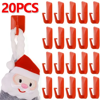 Lipnūs plastikiniai kabliukai Naujųjų metų dekoratyviniai durų sieniniai kabliukai Raktų krepšiai Holde virtuvinių rankšluosčių pakabos organizacija Kalėdų jaukas