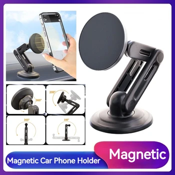Magnetinis automobilinis telefono laikiklis 360 Sukamas sulankstomo telefono stovas automobilyje Soporte Celular skirtas iPhone 15 14 13 12 11 Pro Max Samsung