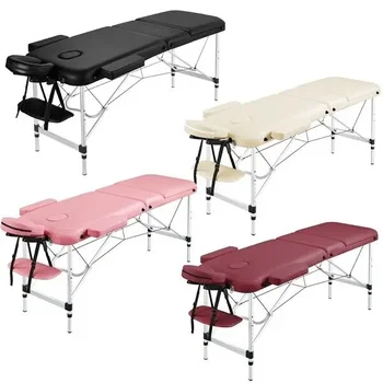 masažo stalas SPA lova veido tatuiruočių salono lova 3 sulankstoma blakstienų stalo lova aliuminis