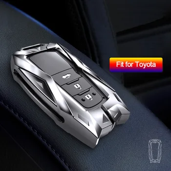 Mecha formos automobilio rakto dangtelio dėklas, skirtas Toyota Corolla Camry LEVIN cinko lydinio automobilių raktų apvalkalo apsaugos raktų pakabuko priedams