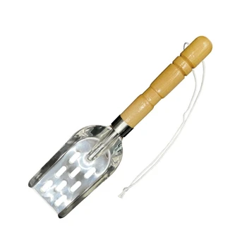 Medinės rankenos Masalai Kastuvų žvejybos įrankiai Nerūdijančio plieno krevečių masalai Kastuvas