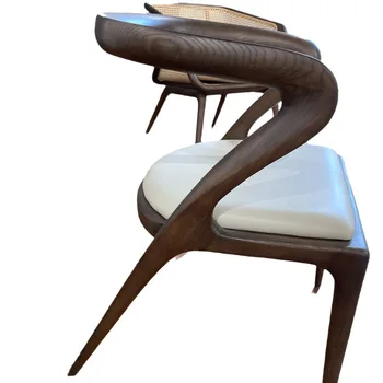 Medžio masyvo valgomojo kėdės, gultai, svetainės valgomojo aukščiausios klasės kėdės, arbatos kambario kėdės
