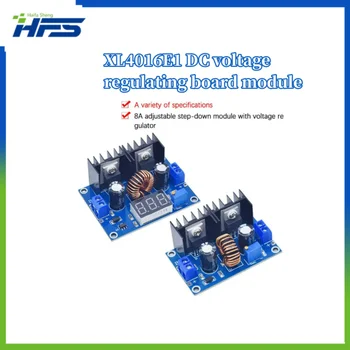 MH-ET tiesioginis LED voltmetras PWM reguliuojamas nuo 4-36V iki 1.25-36V pakopinės plokštės modulis XL4016 8A 200W DC-DC galios kritimo modulis