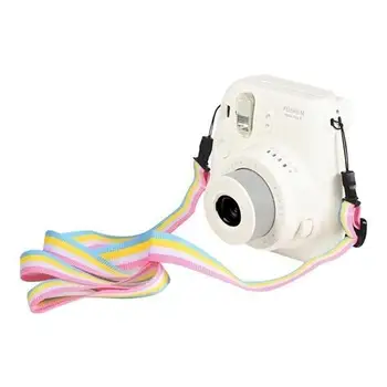 Mini fotoaparatas 90cm odinė kaklo petnešėlės juosta Fujifilm Fuji Film Instax Mini 90 70 50 25 7S 9 8 Momentinis spausdinimas