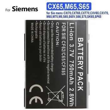 Mobiliojo telefono baterija CX65,M65,S65 750mAh skirta Siemens CXI70,CXT65,CXT70,CXV65,CXV70,M65,M75,M8,S65,S65V,S66,S75,SK65,SP65