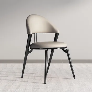 Modernios prabangios valgomojo kėdės Ergonomiškas kompiuterinis akcentas Minimalistinės valgomojo kėdės Makiažas Patogūs renginiai Stoel virtuvės baldai