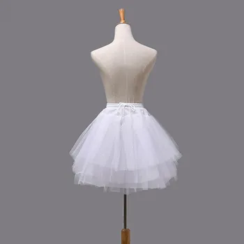 Moteriškas sijonas Tiulio sijonas Vienspalvis sluoksniuotas Tiulis Petticoat Lady's Princess Tutu Tiulio sijonas Apatinis sijonas Faldas Para Mujeres