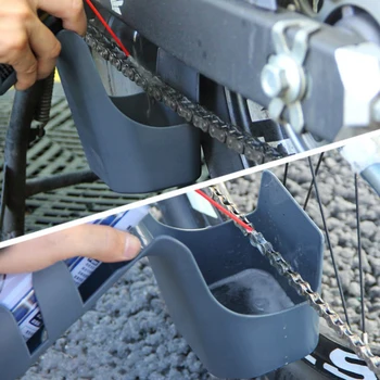 Motociklų dviračių apsauga Alyvos dviračių grandinė Dviračių alyvos laikymo įrankių dėžutė Grandinės valymo priemonė Grandinės alyvos apsaugos nuo purškimo įrankis