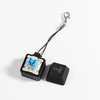 Nauja mechaninė klaviatūra Cherry MX testerio bazė RGB LED foninio apšvietimo raktų pakabuko žaislas