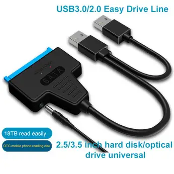 Naujas USB SATA 3 kabelio Sata į USB 3.0 adapteris IKI 6 Gbps palaikymas 2.5Inch išorinis SSD HDD kietasis diskas 22 Pin Sata III A25 2.0