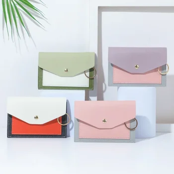 Naujas voko krepšys moteriška piniginė paprasta madinga rankinė spalva atitinka spalvą užtrauktuku piniginė moteriška ins