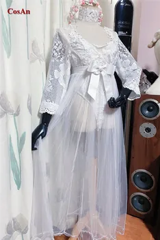 Naujas žaidimas Azur Lane Azuma Cosplay kostiumas Pure Vision Moteriška balta vestuvinė suknelė Vakarėlis Vaidmenų žaidimas Apranga Individualus