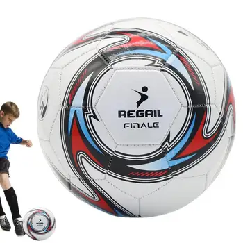Naujausias futbolo kamuolio standartinis dydis 5 mašinomis susiūtas futbolas Sutirštintas PVC futbolo praktika Sporto lygos rungtynės Treniruočių kamuoliai