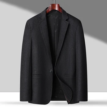 New Boutique Vyrų mados verslo džentelmenas Britų stilius Casual Slim-fit Korėjietiška versija Officiating Wedding Blazer 2XL-8XL