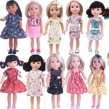 New Fashion Toy Doll Clothes Dress Accessories For 14.5Inch Wellie Wisher&Nancy&32-34 cm Paola Reina Mergaitės dovanų žaislui