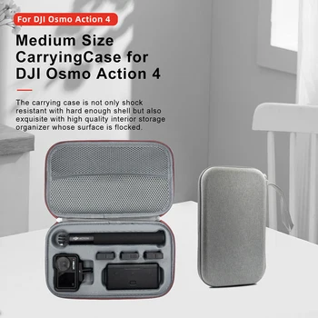 nešiojamas nešiojimo dėklas Veiksmo kamera apsauginis dėklas Kelioninė dėžutė Laikymo krepšys suderinamas su DJI Osmo Action 4 kameromis