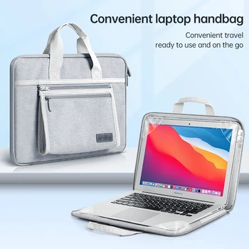 Nešiojamojo kompiuterio rankinė, skirta Apple Macbook Lenovo HP Universal 13 14 15 colių portfelis verslui smūgiams atsparus minkštas kompiuterio nešiojamojo kompiuterio krepšys