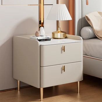 Nordic Bedroom naktinio staliuko daiktadėžė Minimalistinė svetainė Mobilus naktinis staliukas Modernus madingas Szafki Nocne baldai