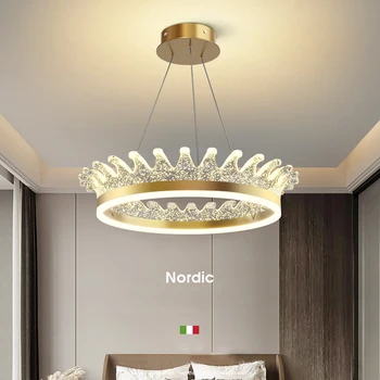 Nordic Living Ring šviestuvai Modernus paprastas Atmosfera Namų valgomasis Šviesa Prabangus namų vidaus apšvietimas Dekoro pakabukai
