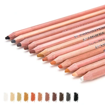 Odos atspalvio pieštukas 12 spalvų Pastele dažytas avataro eskizas Komiksai Profesionalūs spalvoti pieštukai meno mokyklos reikmenims