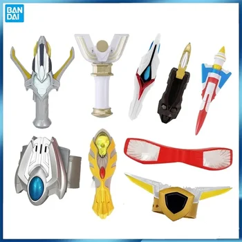 Originalus BANDAI Ultraman Mini transformatorius Tiga SPARK LENCE Gaia Agul Dyna LEEFLASHER Anime figūrėlės Kolekcinis modelis Žaislas vaikams