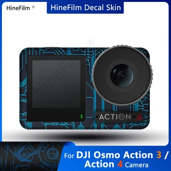 Osmo Action 3 Camera Decal Skin Wrap dangtelis, skirtas DJI Osmo Action 3 / Action 4 Camera Premium lipduko apsauginei plėvelei nuo įbrėžimų