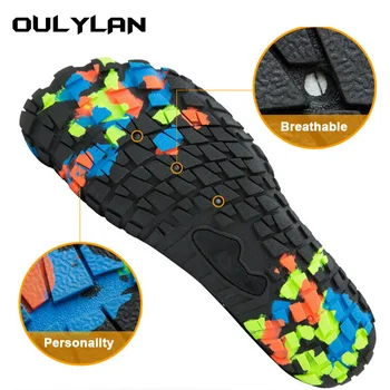 OULYLAN Quick Nonslip Dry Men Women Barefoot Beach Wading Shoes Seaside Trekking Water Shoes Breathable Upstream Aqua Shoes Unis
