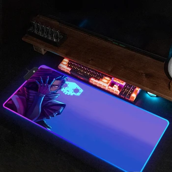 Overwatch Back Light Xxl žaidimų pelės kilimėlis RGB Biuro priedai stalo stalo kilimėliui Pigūs PC Gamer spintelės led pelės kilimėlis Deskmat