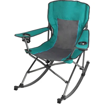 Ozark Trail sulankstoma komfortiška kempingo supamoji kėdė, žalia, 300 svarų talpa, suaugusiems