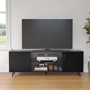Panana TV stovas Televizoriaus stovai TV konsolės blokas su lentyna ir 2 durimis Svetainės miegamasis televizoriams