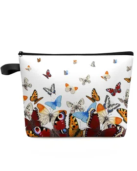 Pastoral Butterfly Gradiento makiažo krepšys Maišelis Kelioniniai būtiniausi daiktai Lady Women kosmetikos krepšiai Tualeto organizatorius Laikymo pieštukų dėklas